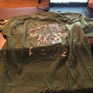 Dog paws shirt and bandana